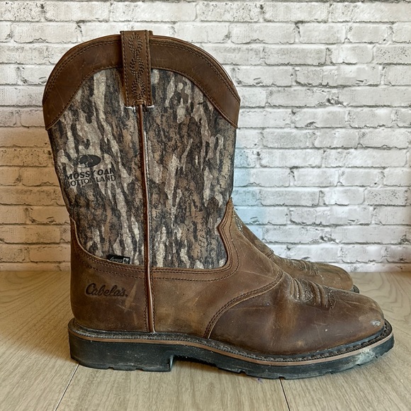 Cabela's Shoes Cabelass Mens Cowboy Boots Brown Camo Poshmark